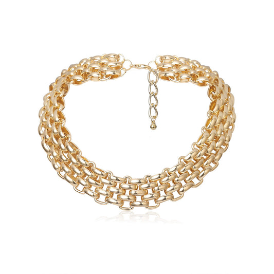 Thick chain necklace, metal