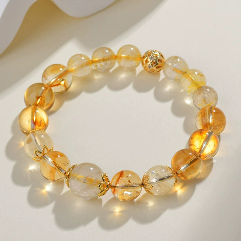 Natural crystal, topaz bracelet