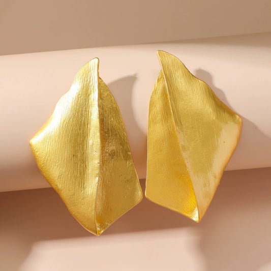 Irregular geometric earrings, vintage