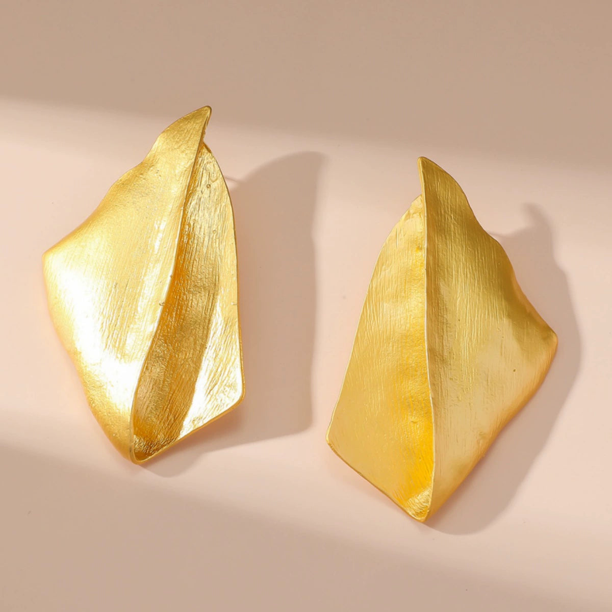 Irregular geometric earrings, vintage